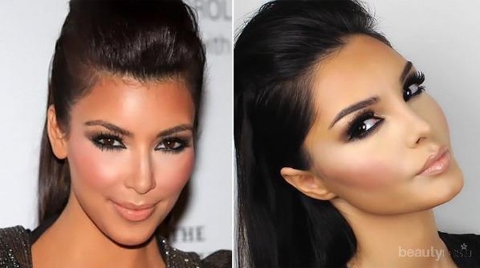 Seksi Dengan Makeup Brown Smokey Eyes ala Kim Kardashian