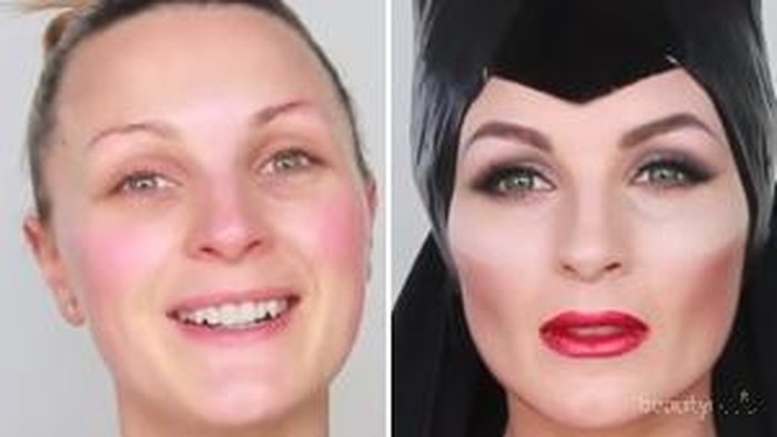 Tutorial Makeup ala Angelina Jolie di Film Maleficent