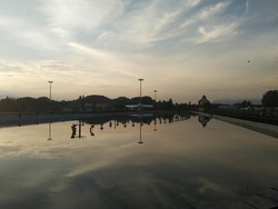 Seperti Ini Cantiknya Alun Alun Kota Cilegon di Pagi Hari