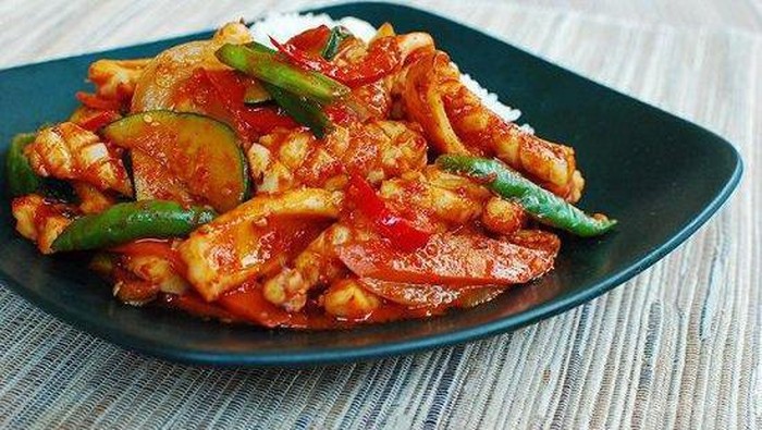 Resep: Tumis Cumi Pedas Khas Korea