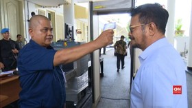 VIDEO: Masuk Istana Kepresidenan Wajib Cek Suhu Tubuh