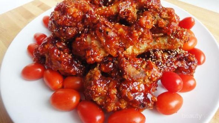 Resep Yangnyeom Tondak Ayam Goreng Bumbu Pedas