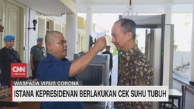 VIDEO: Menteri-Menteri Berlakukan Cek Suhu Tubuh Masuk Istana