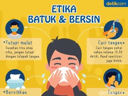 Waspadai Virus Corona, Begini Etika Batuk dan Bersin yang Aman