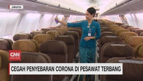 VIDEO: Cegah Penyebaran Corona di Pesawat Terbang