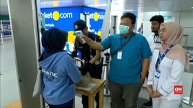 VIDEO: Calon Penumpang MRT Wajib Periksa Suhu Tubuh