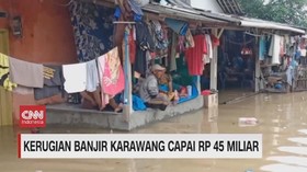 VIDEO: Kerugian Banjir Karawang Capai Rp 45 Miliar