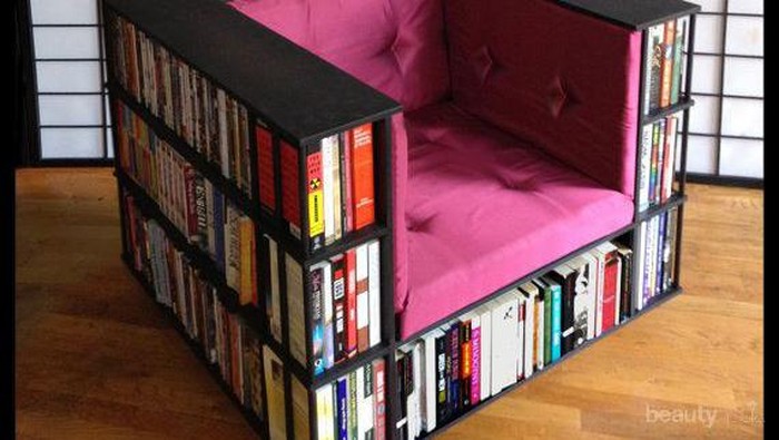 Aneka Paduan Unik Kursi dan Rak Buku Bagi Bookaholic