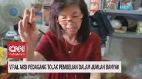 VIDEO: Viral Aksi Pedagang Tolak Pembelian Masker Banyak