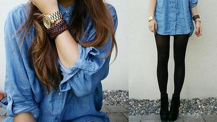 Mix n' Match: Denim Shirt yang Kasual