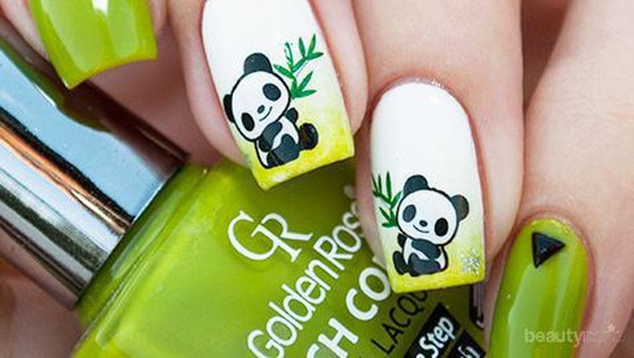 24 Kreasi Nail Art Panda (Part 1)