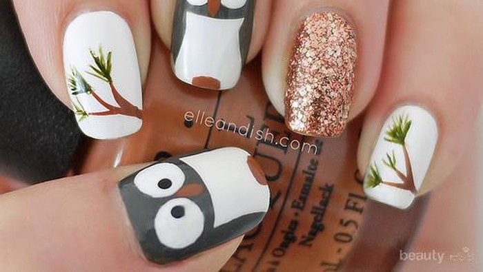 8 Kreasi Nail Art Burung Hantu