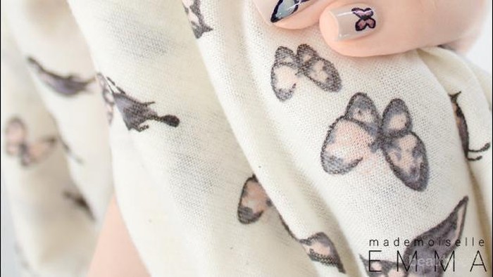 24 Kreasi Nail Art Kupu-Kupu (Part 3)