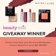 [GIVEAWAY ALERT] 5 Pemenang yang Beruntung Dapat Makeup Maybelline Gratis!