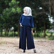 Gimana model celana kulot hijabers yang cocok untuk orang gemuk?