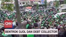 VIDEO: Bentrok Ojol Dan Debt Collector