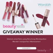 [GIVEAWAY ALERT] 5 Pemenang Lipstick Wardah Instaperfect Gratis dari Beautynesia, Selamat Ladies!