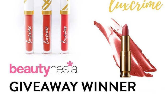 [GIVEAWAY ALERT] Mau Tahu Pemenang Giveaway Lipstick Luxcrime? Intip di Sini Ladies!