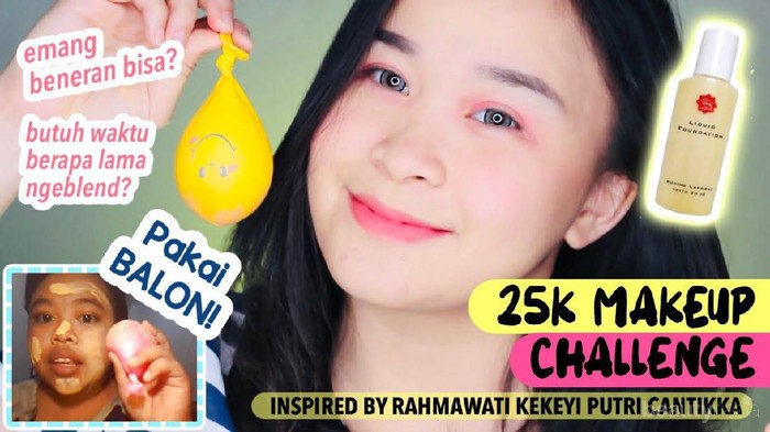 [FORUM] Semenjak tutorial makeup Rahmawati Kekeyi viral, balon isi air bisa ngeblend foundation beneran?
