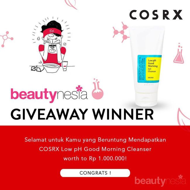 [GIVEAWAY ALERT] Pemenang Skincare COSRX Gratis dari