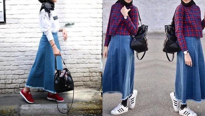 [FORUM] Pakai rok panjang buat ke kampus, bagusnya dikombinasikan dengan apa ya?