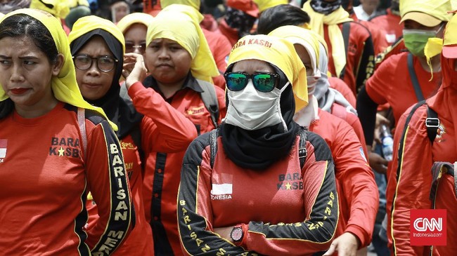 Ribuan buruh perempuan akan melakukan unjuk rasa memperingati Hari Perempuan Internasional di depan Gedung DPR RI.