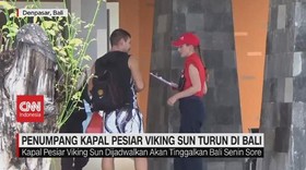 VIDEO: Penumpang Kapal Pesiar Viking Sun Turun di Bali