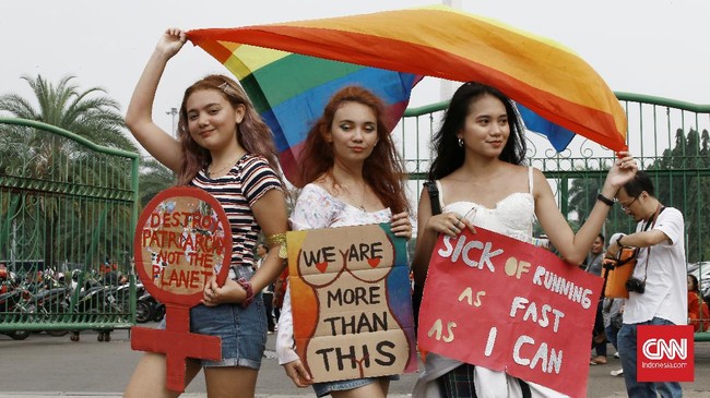 FOTO: Aksi Hari Perempuan Internasional