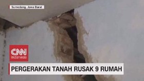 VIDEO: Pergerakan Tanah Rusak Sembilan Rumah