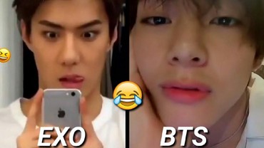 img-title Gemas Mana V BTS atau Sehun EXO Saat Lakukan Goyang TikTok