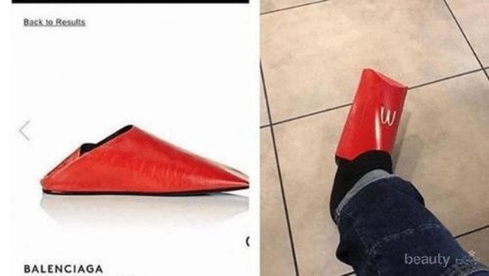 [FORUM] lucu banget, sandal Rp3,9 juta malah mirip wadah kentang goreng MCD