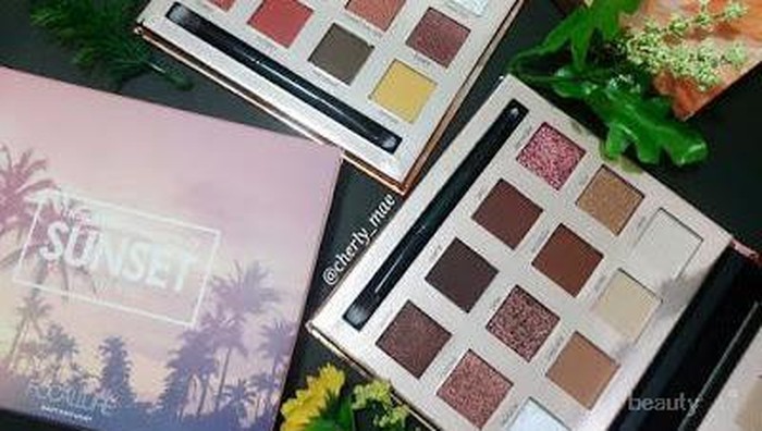 Natural and Warm dengan Eyeshadow Palette Burning dari Focallure