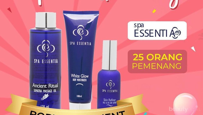 [Winner Announcement]  Spa di Rumah dengan Produk Spa Essentia, Praktis!
