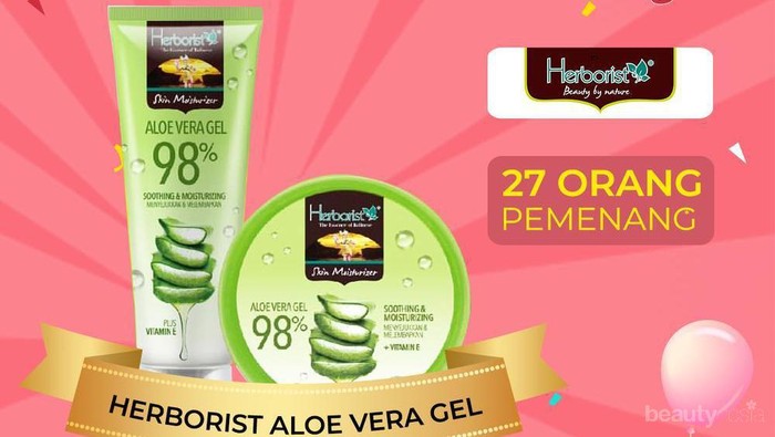 [Winner Announcement] Yuk, Rasakan Sensasi Dingin Herborist Aloe Vera Gel