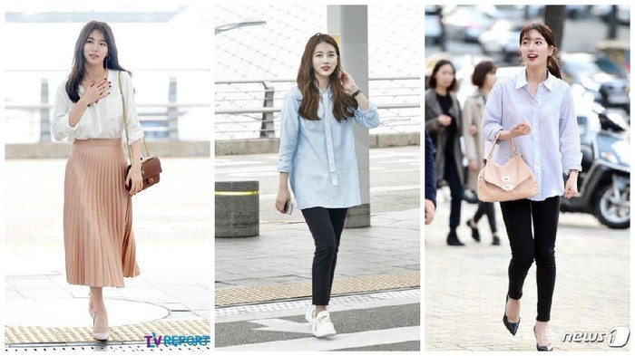 Tetap Stylish Meskipun Penerbangan Pagi, Gaya Fashion Airport Suzy Ini Bisa Kamu Tiru, Lho!