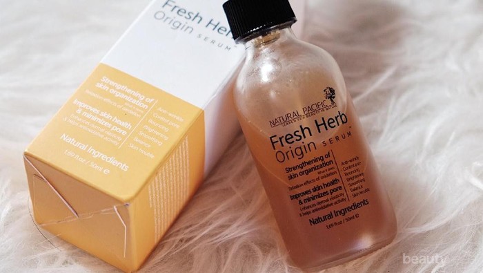 #NEWS Review Korean Skincare : Natural Pacific Fresh Herb Origin Serum, Kulit Kencang dan Awet Muda
