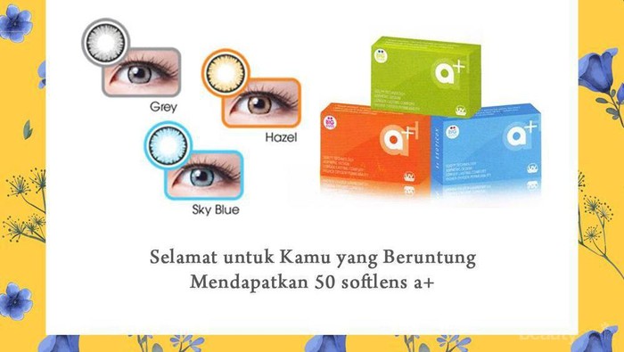[GIVEAWAY ALERT] 25 Pemenang Giveaway Beautynesia X2 Softlens, Congratulation Ladies!
