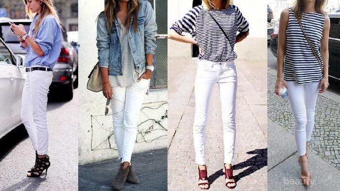 Ladies, Jangan Takut Mengenakan Jeans Putih! Ini Dia Beberapa Inspirasinya!