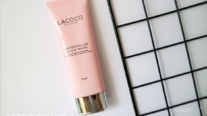 #NEWS Lacoco Watermelon Glow Mask, Lindungi Kelembapan Wajah Selama Tidur