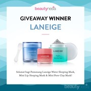 [GIVEAWAY ALERT] 3 Pemenang Giveaway Beautynesia Berhadiah Laneige Skincare