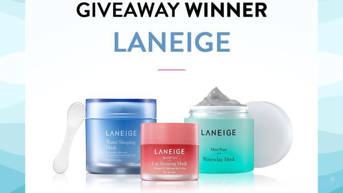 [GIVEAWAY ALERT] 3 Pemenang Giveaway Beautynesia Berhadiah Laneige Skincare