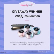 [GIVEAWAY ALERT] Ini Daftar 25 Pemenang Giveaway COSX Foundation & 4 Hair Straightener, Selamat Ya!