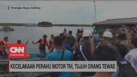 VIDEO: Kecelakaan Perahu Motor TNI, 7 Orang Tewas