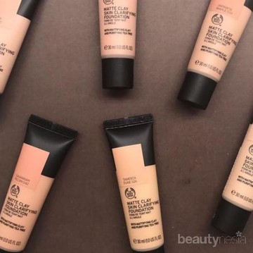 #NEWS The Body Shop Matte Clay Foundation, Hasil Makeup Matte High Coverage!