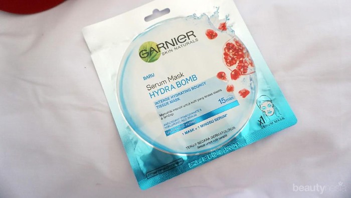 #NEWS Review Garnier Serum Mask Intense Hydrating Bouncy Tissue Mask
