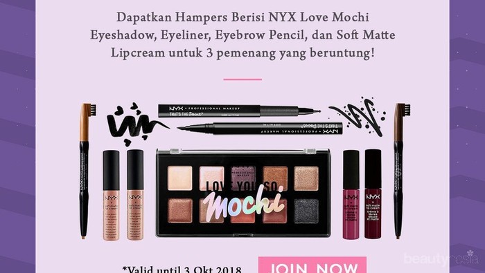 [GIVEAWAY ALERT] Mau Satu Paket Makeup NYX Professional Gratis? Yuk, Ikutan Giveawaynya!
