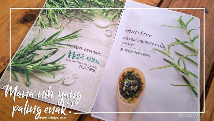 Mana Lebih bagus, Sheet Mask Inisfree atau Nature Republik?