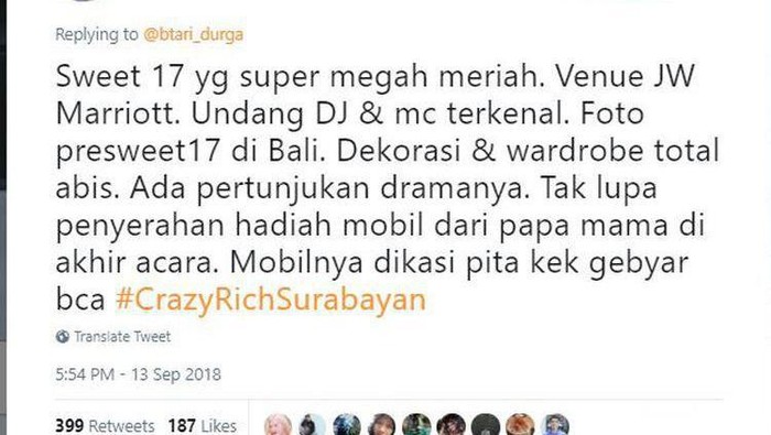 [FORUM] Share cerita Crazy Rich paling gokil versi pengalaman kamu yuk!
