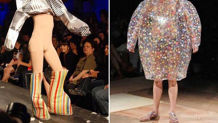 Bukan Gaun Elegan, Fashion Show dengan Baju Paling Aneh Ini Tak Akan Terbayang di Pikiran Kamu! Bukan Gaun Elegan, Fashion Show dengan Baju Paling Aneh Ini Tak Akan Terbayang di Pikiran Kamu!