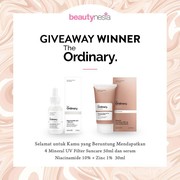 [GIVEAWAY ALERT] 4 Pemenang Giveaway Berhadiah Serum & Sunscare The Ordinary